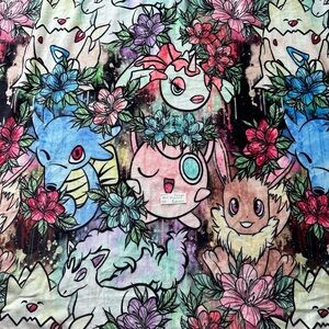 Colorful Pokémon 50x60 Plush Blanket NWOT